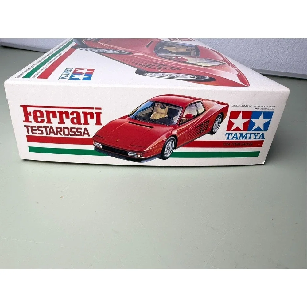 Tamiya Ferrari Testarossa 1/24 Model Kit 24059 Partially Built Engine Complete